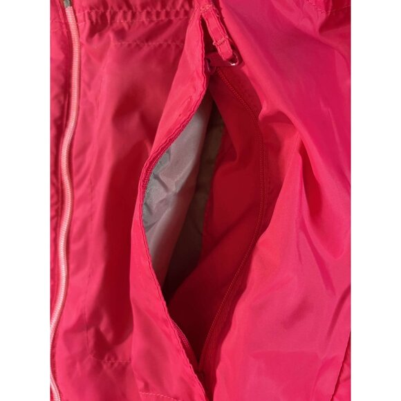 Columbia Womens Lightweight Waterproof Hooded Zfipper Jacket Pink Nylon Large - Picture 6 of 8